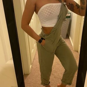 Hollister Soft Green Overalls